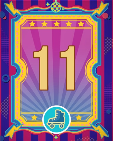 Roller Disco 11 Badge - Pogo™ Slots