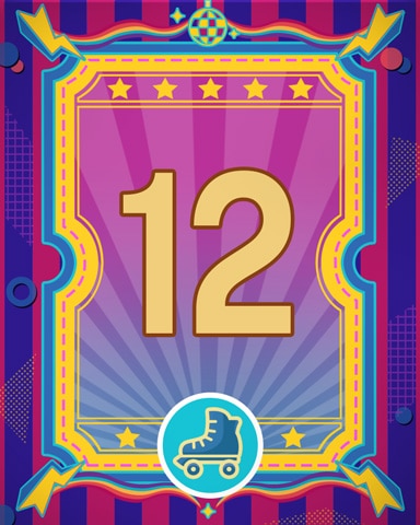 Roller Disco 12 Badge - Pogo™ Slots