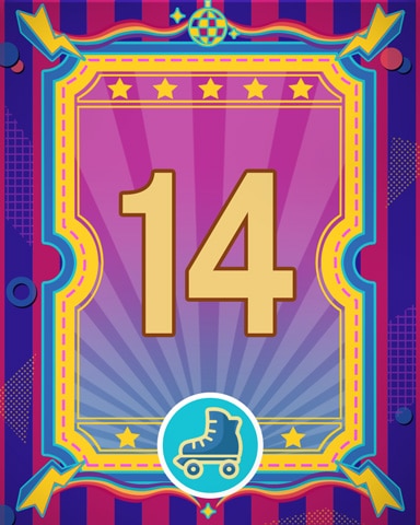 Roller Disco 14 Badge - Quinn's Aquarium