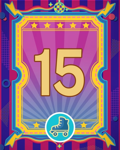 Roller Disco 15 Badge - Quinn's Aquarium