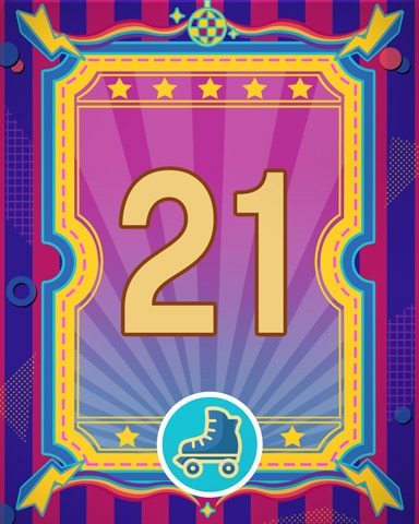 Roller Disco 21 Badge - Snowbird Solitaire