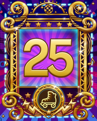 Roller Disco 25 Badge - Jungle Gin HD