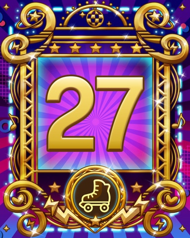 Roller Disco 27 Badge - Jungle Gin HD