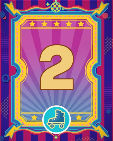 Roller Disco 2 Badge - Word Whomp HD