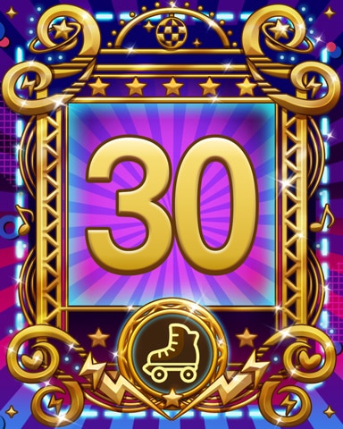 Roller Disco 30 Badge - Spades HD