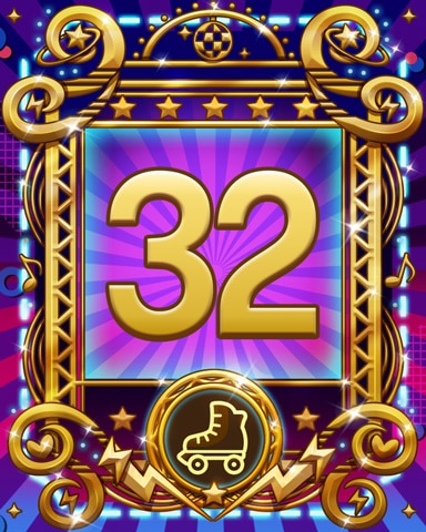 Roller Disco 32 Badge - MONOPOLY Sudoku