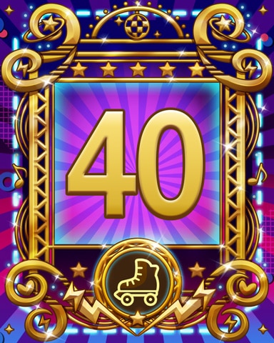 Roller Disco 40 Badge - Canasta HD