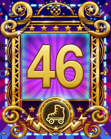 Roller Disco 46 Badge - Tri-Peaks Solitaire HD