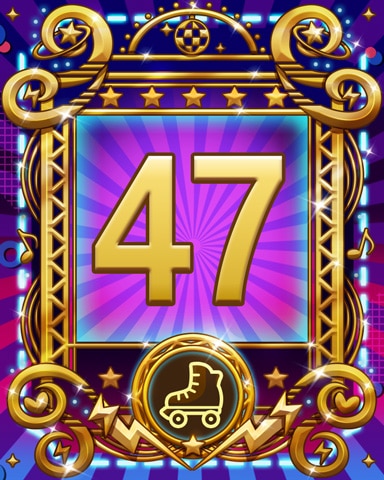 Roller Disco 47 Badge - Tri-Peaks Solitaire HD