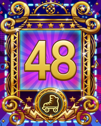 Roller Disco 48 Badge - Tri-Peaks Solitaire HD