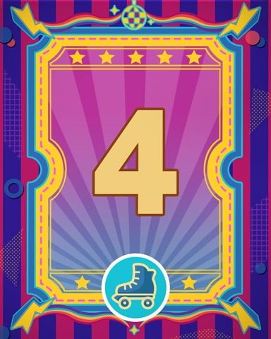 Roller Disco 4 Badge - Mahjong Sanctuary