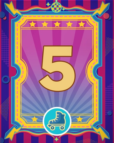 Roller Disco 5 Badge - Mahjong Sanctuary