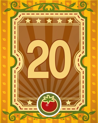 Garden Fresh 20 Badge - MONOPOLY Sudoku
