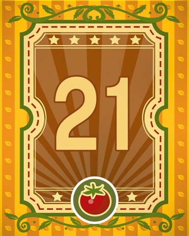 Garden Fresh 21 Badge - MONOPOLY Sudoku