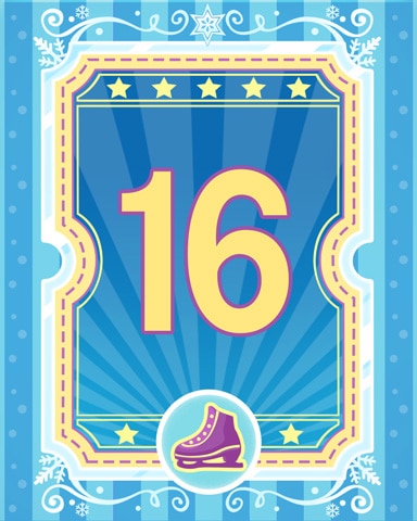 Pogo On Ice 16 Badge - Garden Blast