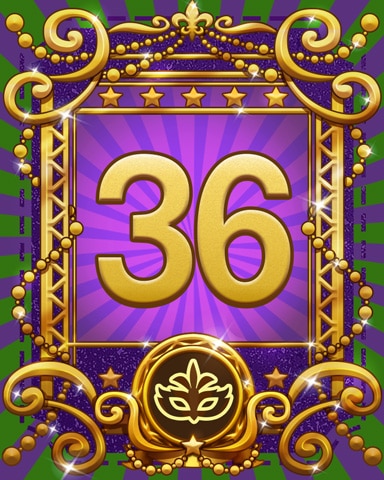 Jazzy Jubilee 36 Badge - Tri-Peaks Solitaire HD