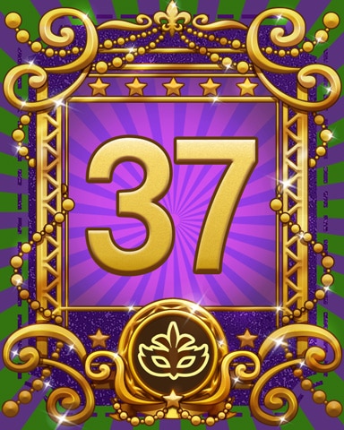 Jazzy Jubilee 37 Badge - Pogo™ Slots