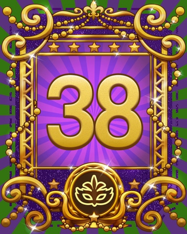 Jazzy Jubilee 38 Badge - Pogo™ Slots