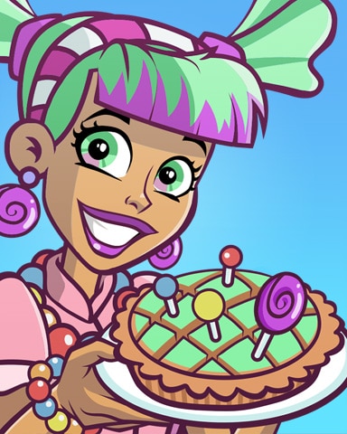 Pogo Pie Eating Contest Lulu Lollipop Badge