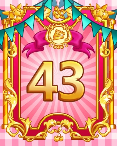 Pie Eating Contest Badge 43 - Bejeweled Stars