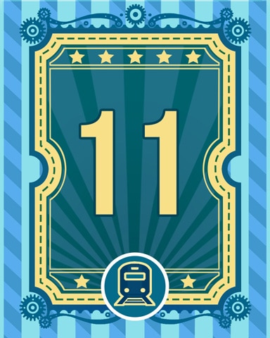 All Aboard 11 Badge - Snowbird Solitaire