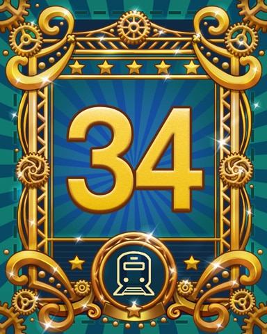 All Aboard 34 Badge - World Class Solitaire HD