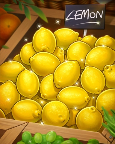 Garden Fresh Lemons Badge - 