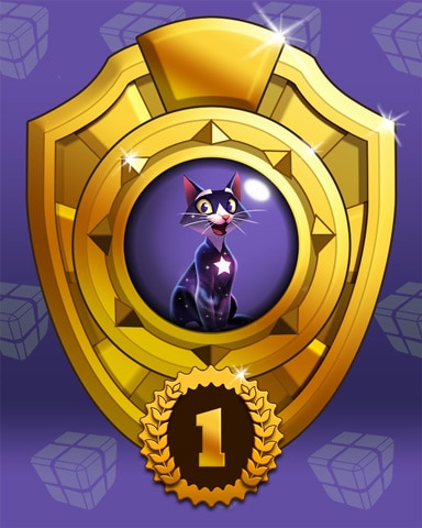 Fast Like Felis Lap 1 Badge - Bejeweled Stars