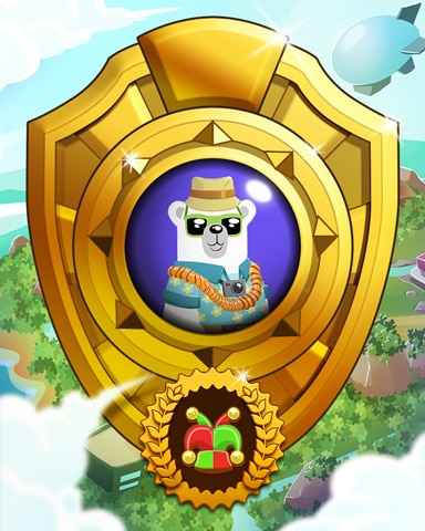 Pogo Bear Miles Victory Badge