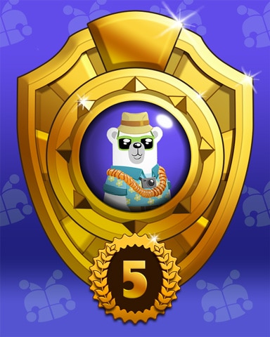 Bear Miles Lap 5 Badge - Snowbird Solitaire