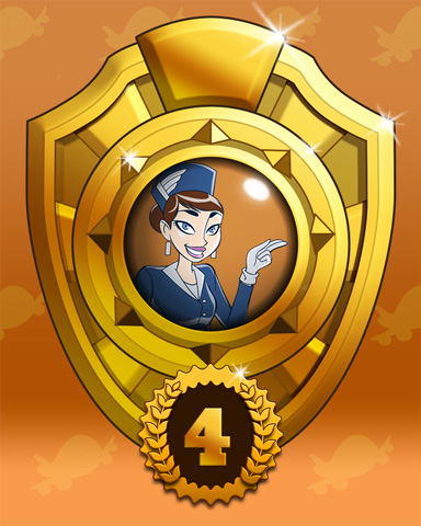 Sky Sprint Leg 4 Badge - Jet Set Solitaire