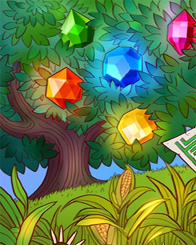 Corn Maze 7 Badge - Bejeweled Stars