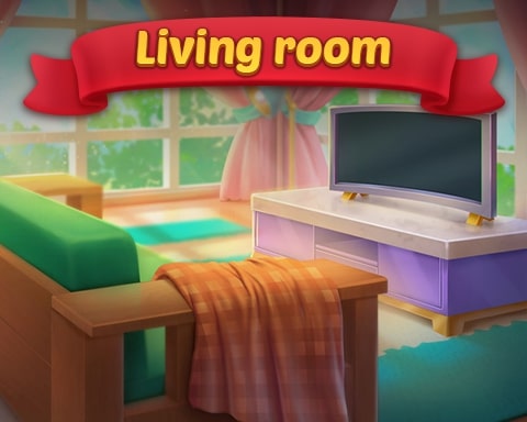 Livingroom Badge - Solitaire Home Story