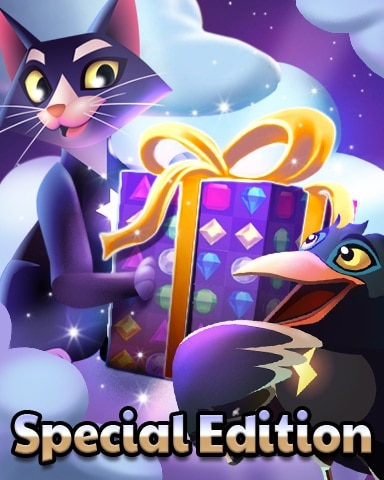 Felis And Corvus Gift Badge - Bejeweled Stars