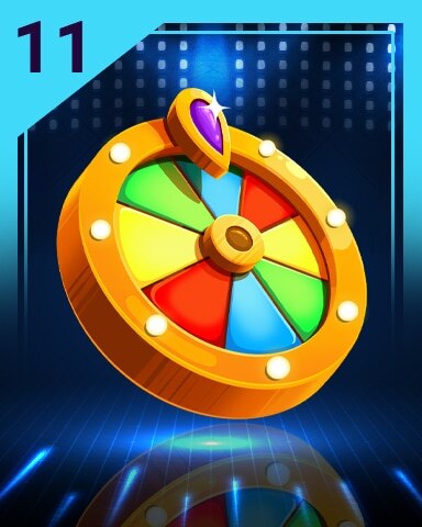 Lucky Spinner 11 Badge - Jet Set Solitaire