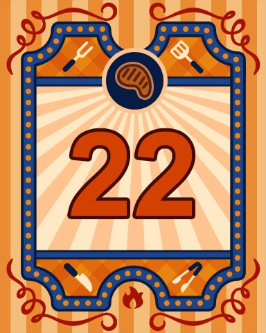 Grill Masters Badge 22 - Mahjong Sanctuary