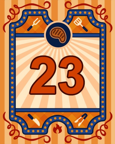 Grill Masters Badge 23 - Mahjong Sanctuary