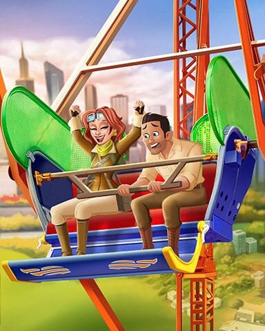 Pogo Ferris Wheel Date At The Fair Badge