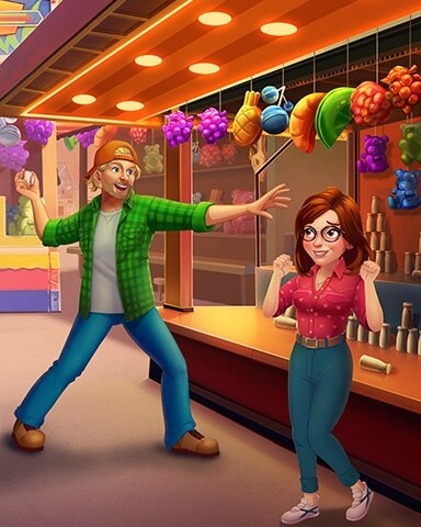 Pogo Milk Bottle Throw Date At The Fair Badge