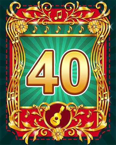 Mariachi Festival 40 Badge - Garden Blast Mariachi Festival 40 Badge - Garden Blast