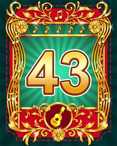 Mariachi Festival 43 Badge - Stack'em HD Mariachi Festival 43 Badge - Stack'em HD