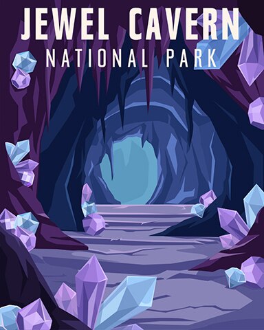 Pogo Jewel Caverns Great Parks Badge