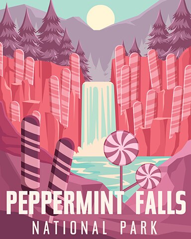 Pogo Peppermint Falls Great Parks Badge