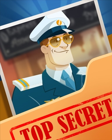 Pogo Captain Coffee Top Secret Badge