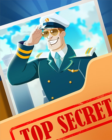 Pogo Saluting Captain Top Secret Badge