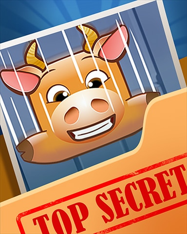 Pogo Falling Bovines Top Secret Badge