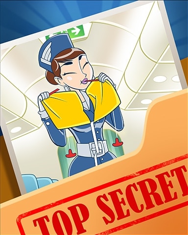 Pogo Plane Safety Pam Top Secret Badge Pogo Plane Safety Pam Top Secret Badge