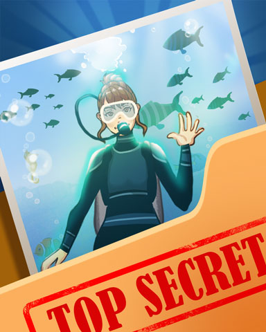 Pogo Aquarium Diver Top Secret Badge