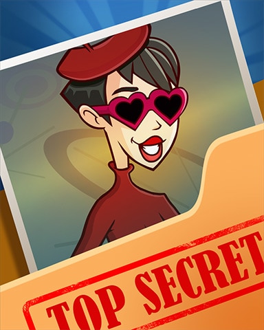 Pogo Ruby Hearts Top Secret Badge
