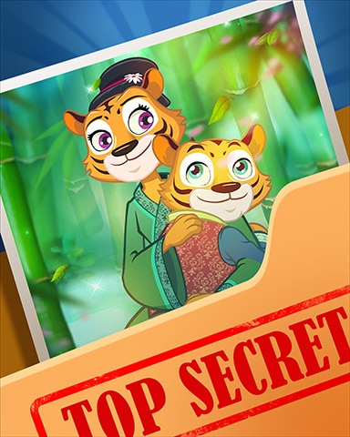 Pogo Tiger Hug Top Secret Badge